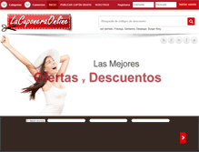 Tablet Screenshot of lacuponeraonline.com